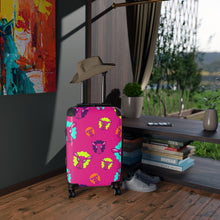 Load image into Gallery viewer, Pink Un® All Over Pattern Cabin Suitcase